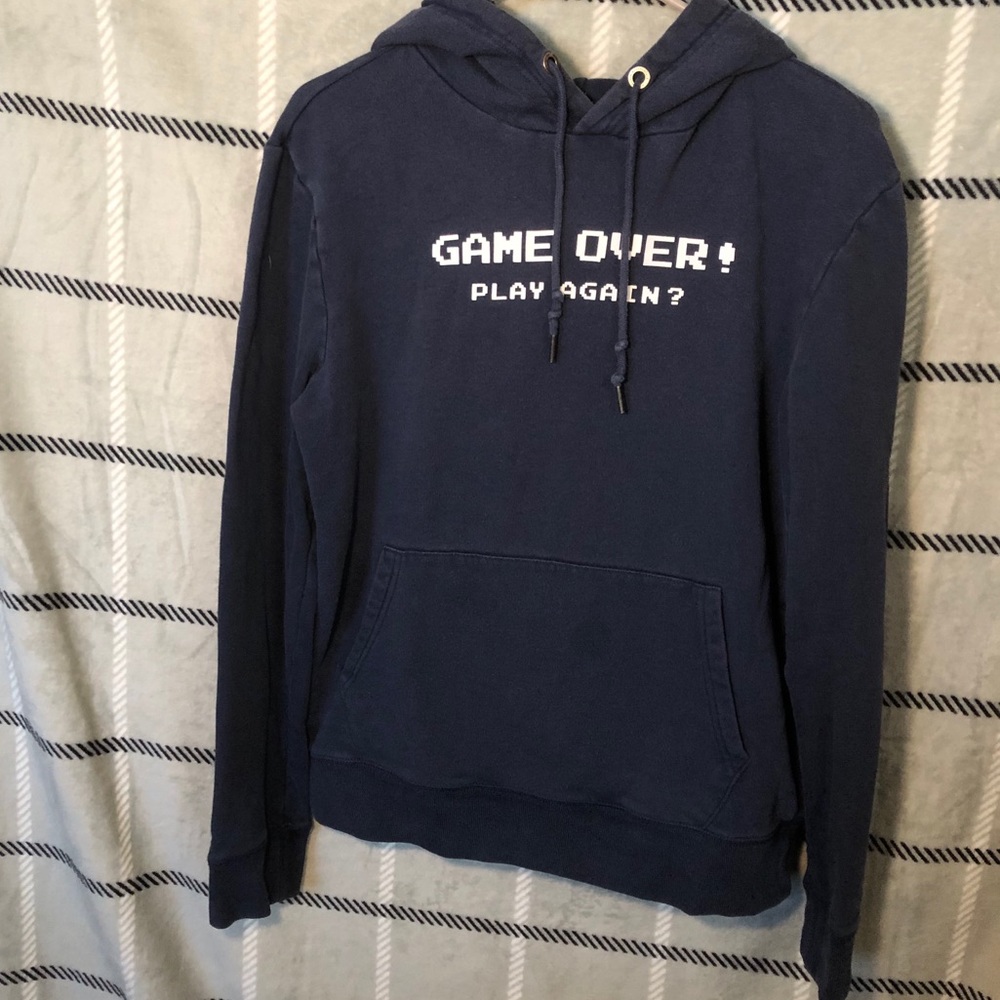 Navy blue game over hoodie